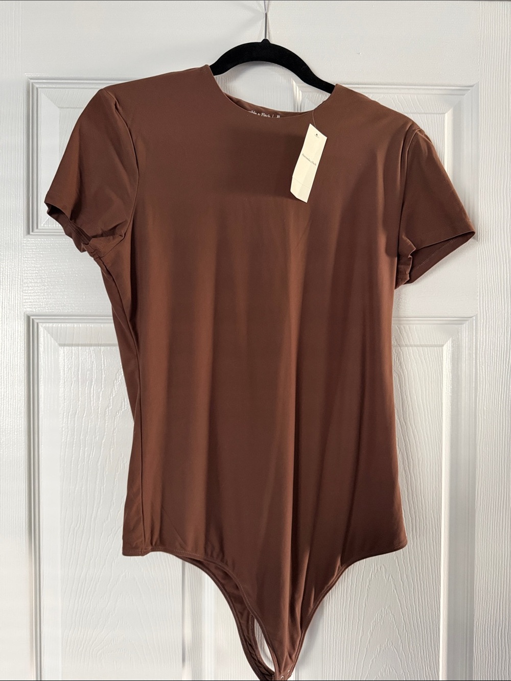 Abercrombie & Fitch Brown Short Sleeve Bodysuit